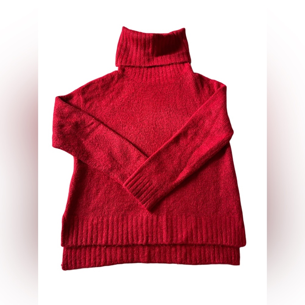 Vici Vibrant Red Turtleneck Sweater